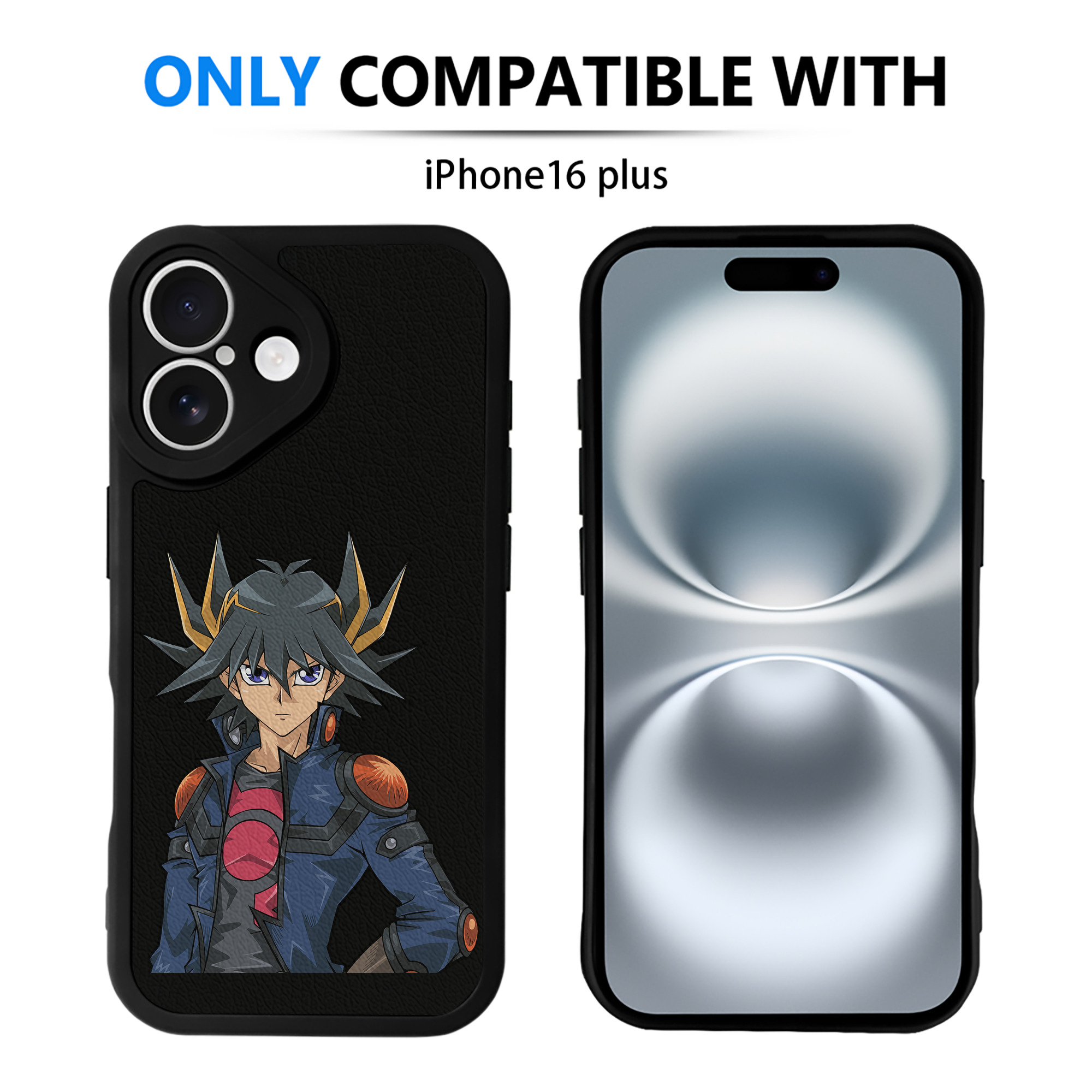 遊☆戯☆王 Yu-Gi-Oh! 【iPhone 16シリーズ対応】シリコンスマホケース（レザー調） 材質：シリコン